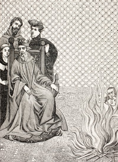 Followers of Amalric of Bena Burned Before the Gates of Paris on the Orders of King Philip II Augustus, from 
